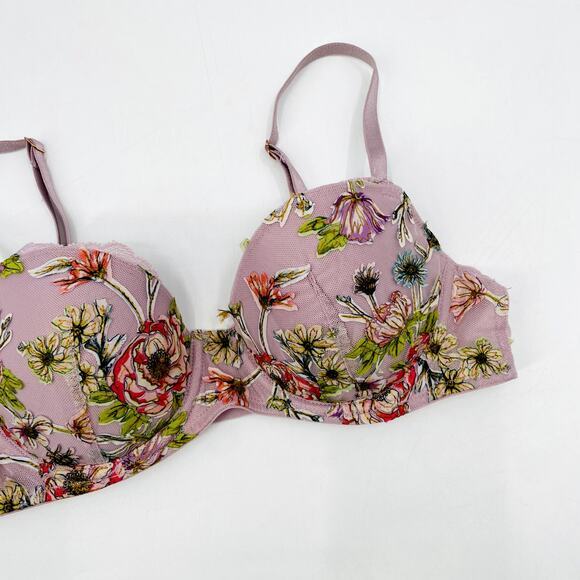 Victoria's Secret Other - Victoria's Secret Purple Floral Lace bra